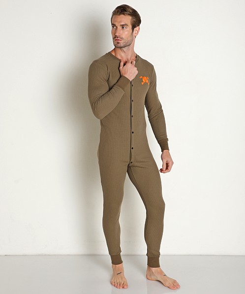 Skull & Bones Signature Union Suit Army Green