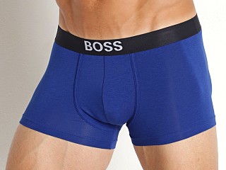 Model in cobalt Hugo Boss Identity Trunk