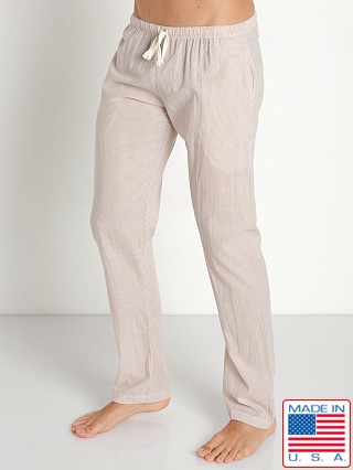 Model in stone Rick Majors Sahara Cotton Pinstripe Pants