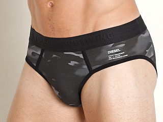 Model in black camo Diesel Andre Brief