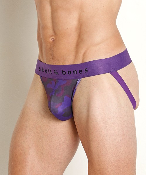 Skull & Bones Jockstrap Purple Camo