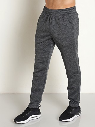 Model in pitch gray Under Armour Fleece Twist Pants