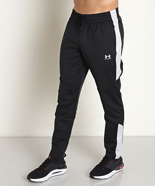 Under Armour Tricot Track Pants Black-White