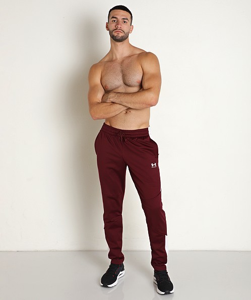 Under Armour Tricot Track Pants Dark Maroon