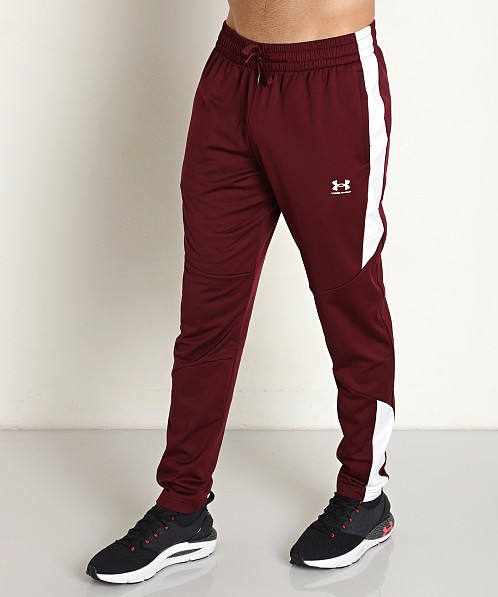 Under Armour Tricot Track Pants Dark Maroon