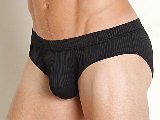 Model in black Modus Vivendi Curved Line Classic Brief