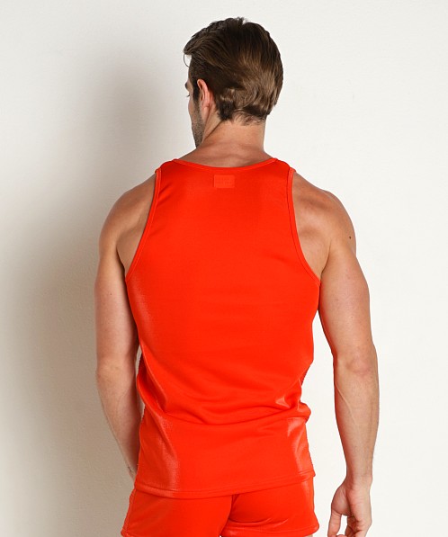 Modus Vivendi Curved Line Liquid Tank Top Orange