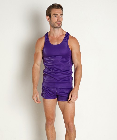 Modus Vivendi Curved Line Liquid Tank Top Purple