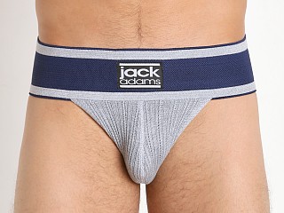 Model in grey/navy Jack Adams Athletic 2.0 Jockstrap