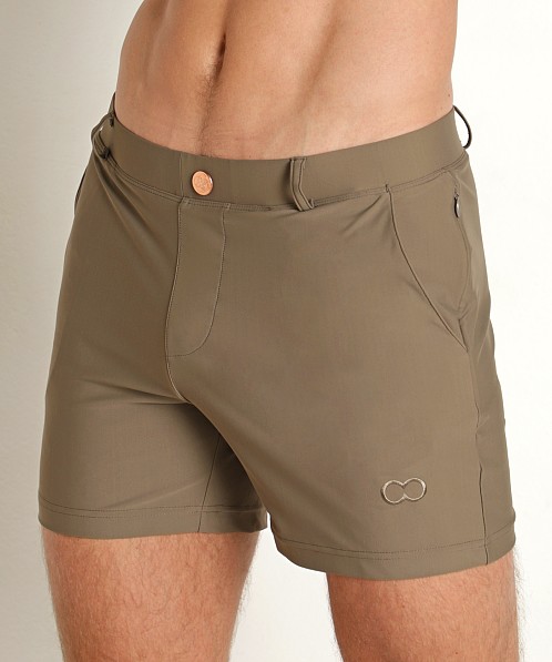 2eros S60 Bondi Swim Shorts Shataki Mushroom Brown