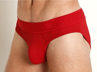 Model in red Cell Block 13 Brigade Brief