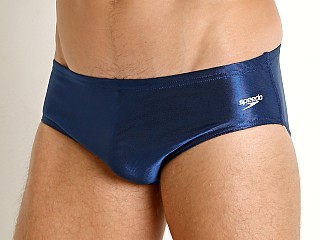 Model in navy Speedo Avenger Water Polo Swim Suit