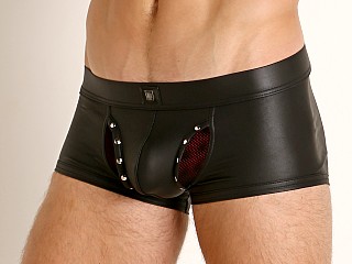 Model in black Gregg Homme Scorpio Trunk