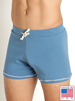 Model in dusk blue Go Softwear Santa Fe Lounge Short