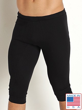 Model in black Go Softwear Santa Fe 3/4 Lounge Pant