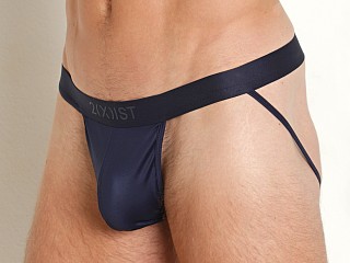 Model in navy blazer 2xist Sliq Jockstrap