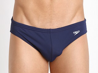 Model in speedo navy Speedo PowerFlex Eco Solar 1" Swim Brief