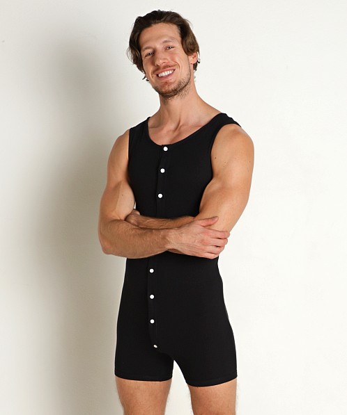 Go Softwear Lumberjack Open Back Onesie Black