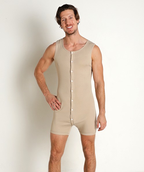 Go Softwear Lumberjack Open Back Onesie Pebble Tan