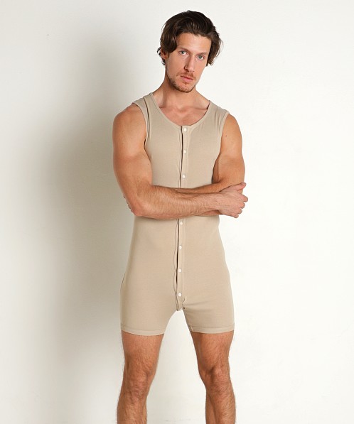 Go Softwear Lumberjack Open Back Onesie Pebble Tan