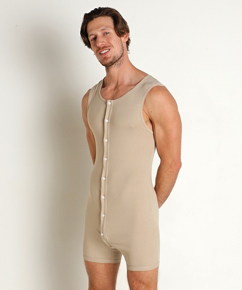 Go Softwear Lumberjack Open Back Onesie Pebble Tan