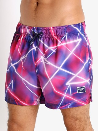 Model in byzantium Speedo Late Nite Neon Volley Swim Trunk