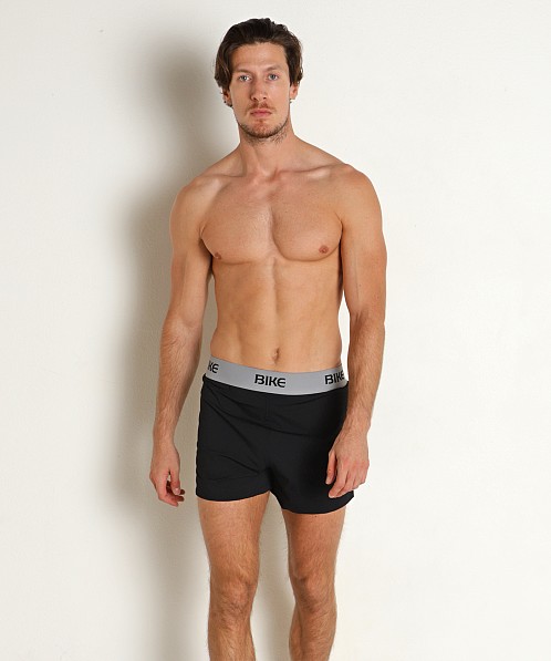 Bike Athletic Short with Built-In Jockstrap Black