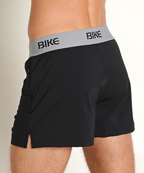 Bike Athletic Short with Built-In Jockstrap Black