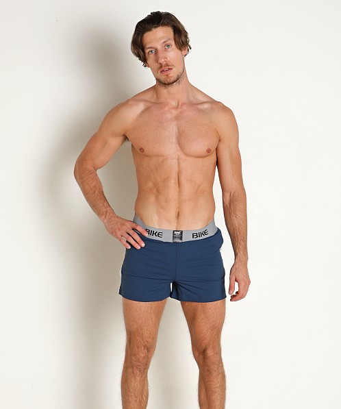 Bike Athletic Short with Built-In Jockstrap Navy