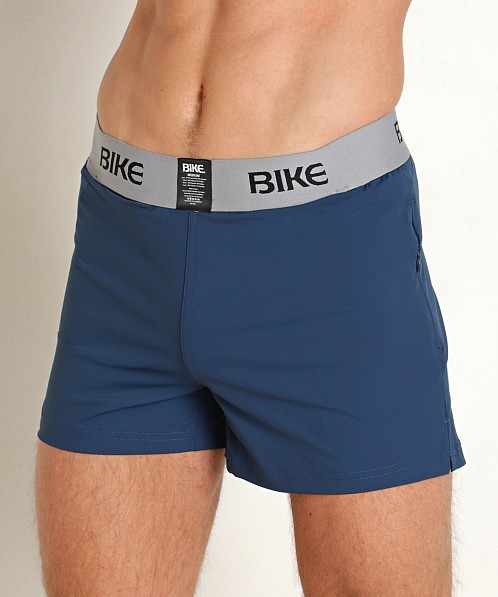 Bike Athletic Short with Built-In Jockstrap Navy