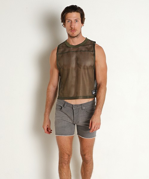 Bike Athletic Sleeveless Mesh Practice Jersey Olive