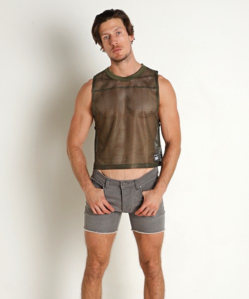 Bike Athletic Sleeveless Mesh Practice Jersey Olive