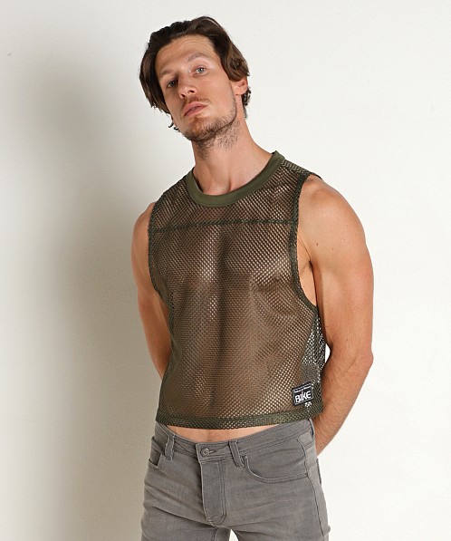 Bike Athletic Sleeveless Mesh Practice Jersey Olive