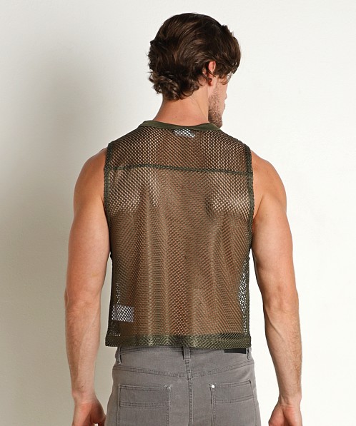 Bike Athletic Sleeveless Mesh Practice Jersey Olive