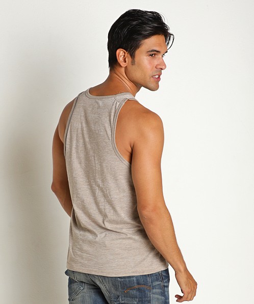 C-IN2 Hand Me Down Relaxed Tank Top Kai Khaki Heather