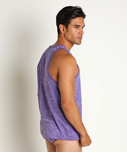 C-IN2 Hand Me Down Relaxed Tank Top Percey Purple Heather