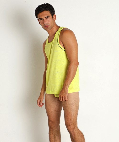 C-IN2 Hand Me Down Relaxed Tank Top Yash Yellow Heather