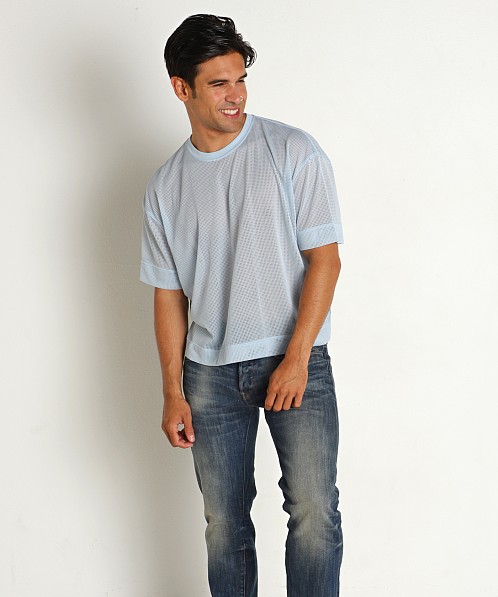 C-IN2 Scrimmage Oversized Cropped T-Shirt Berg Blue