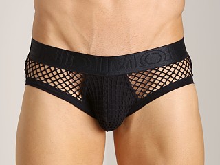 Model in black Modus Vivendi French Mesh Brief