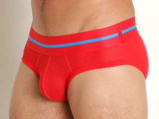 Model in rafa red C-IN2 Scrimmage Low Rise Brief