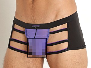 Model in purple Gregg Homme Rise Up Trunk