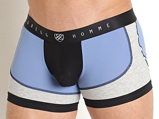 Model in blue Gregg Homme Room-Max Gym Trunk