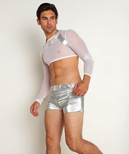 STUD Najar 2 in 1 Crop & Harness White/Silver