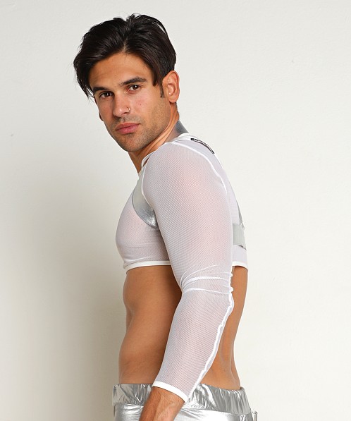 STUD Najar 2 in 1 Crop & Harness White/Silver