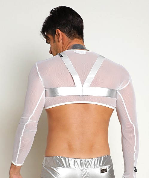 STUD Najar 2 in 1 Crop & Harness White/Silver