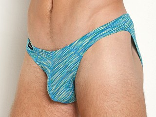 Model in blues Jack Adams Filament Bikini Brief