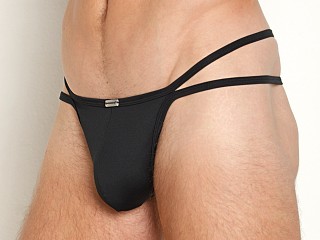 Model in black Jack Adams Provocateur Spider String Thong