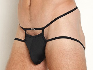 Model in black Jack Adams Provocateur Spider Backless Brief