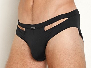 Model in black Jack Adams Provocateur Cut Out Brief