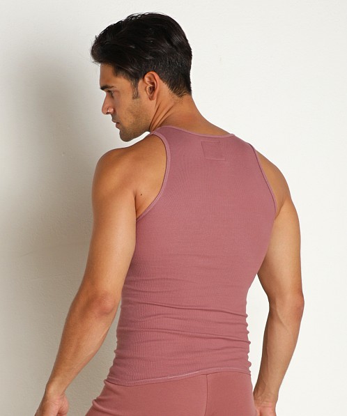 Go Softwear Zion OverDye Ribbed Tank Top Red Clay